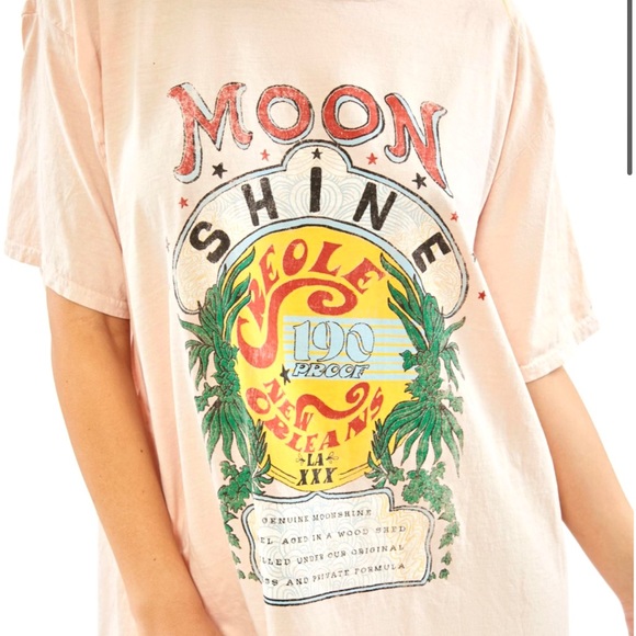 NEW Urban Outfitters Project Social T Moonshine T-shirt Dress One Size - Picture 2 of 9
